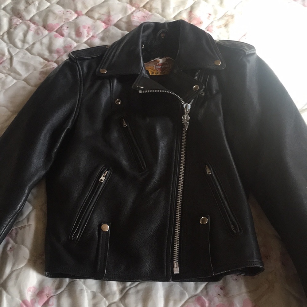 Women’s Harley Davidson leather riding jacket